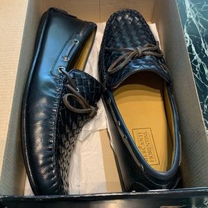 Stylish Mercanti Fiorentini Leather Shoes - black